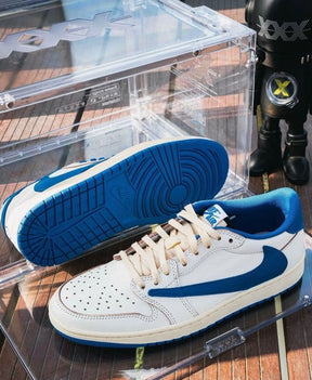Travis Scott X Nik e Air Jordan 1 Low Fragment Heat Sneakers
