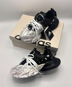 Adidass XLG Runner "Deluxe White Black" #635