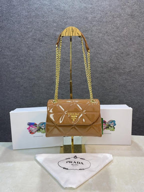 Prad  a leather spectrum shoulder bag with box 413