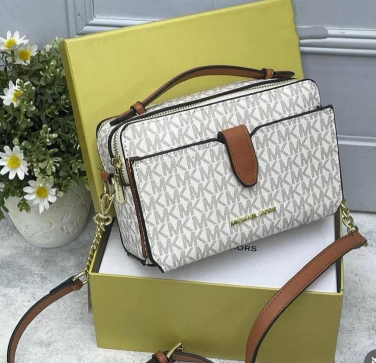michael kors double zip crossbody with box 414
