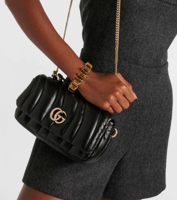 Gucc  i GG Milano Mini leather tote bag with Red magnetic box 418