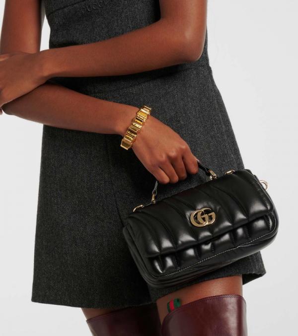 Gucc  i GG Milano Mini leather tote bag with Red magnetic box 418