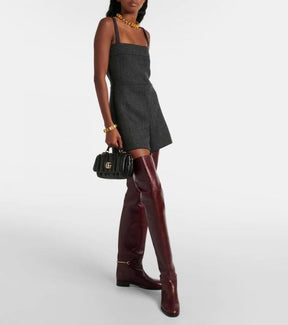 Gucc  i GG Milano Mini leather tote bag with Red magnetic box 418