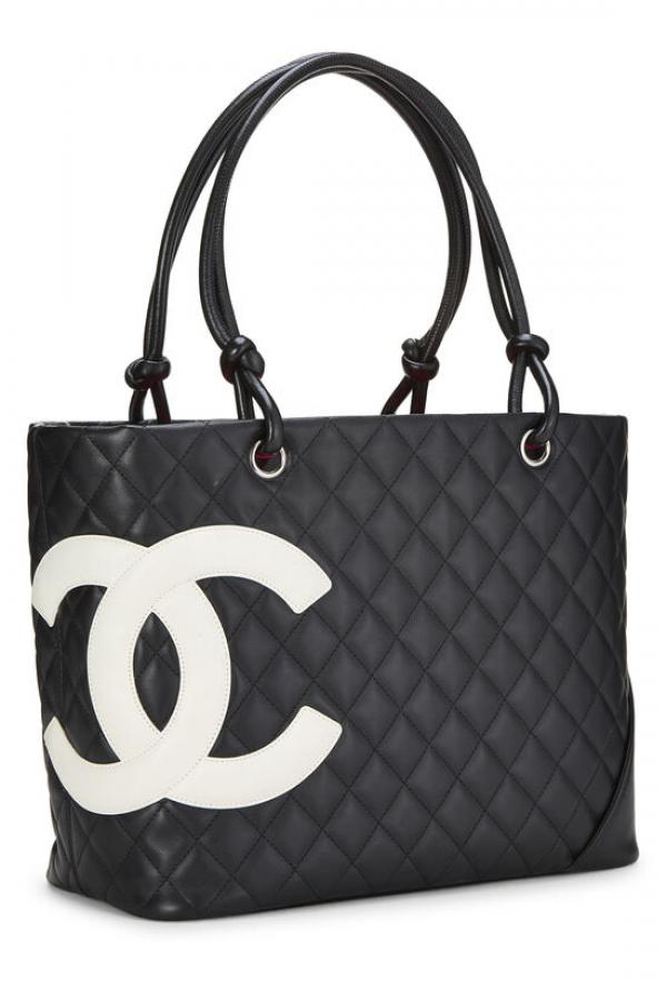 Chane  L quilted calfskin cambon tote large 429
