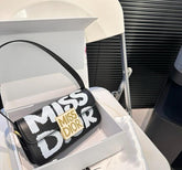 Christian Dio  r miss dio  r flap shoulderbag with extra belt & og box 438