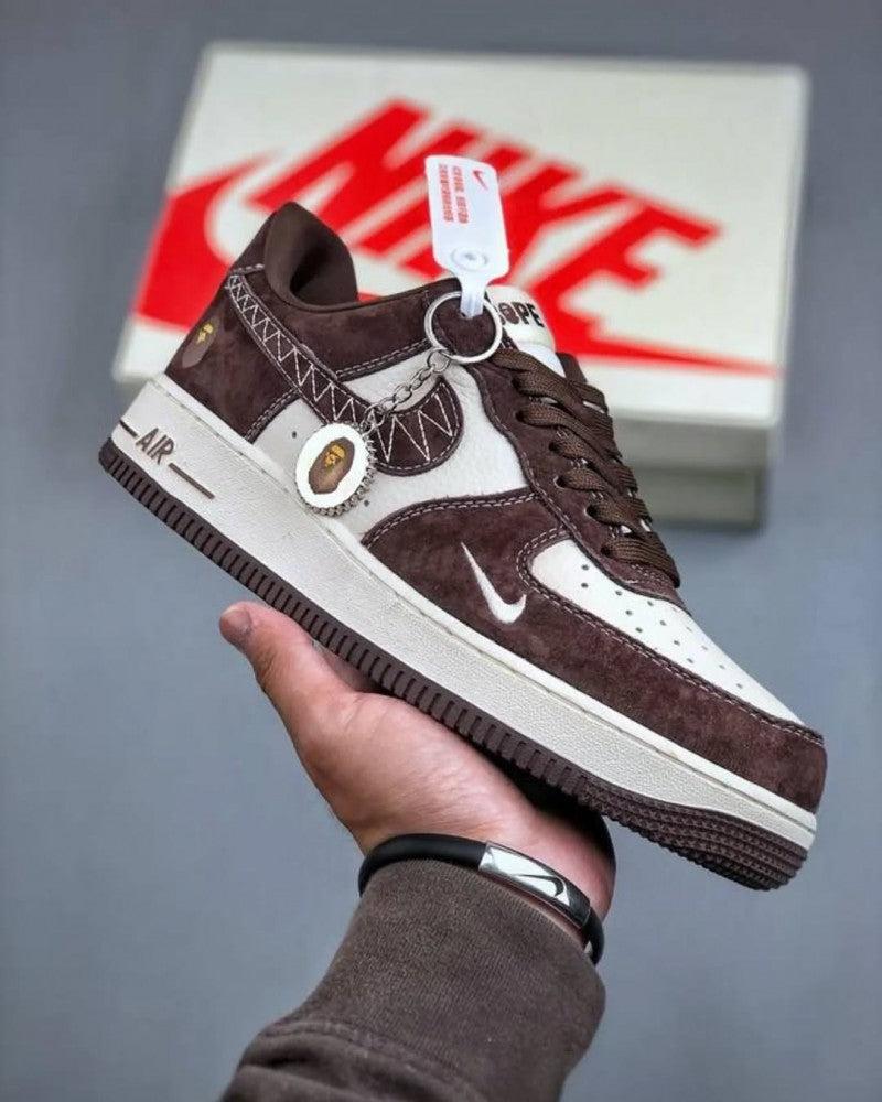 Nik ee Airforce 1 Beige Brown
