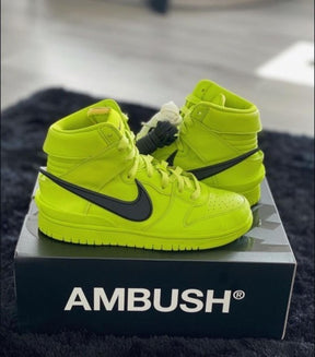 Nik ee Dunk High x Ambush Flash Lime