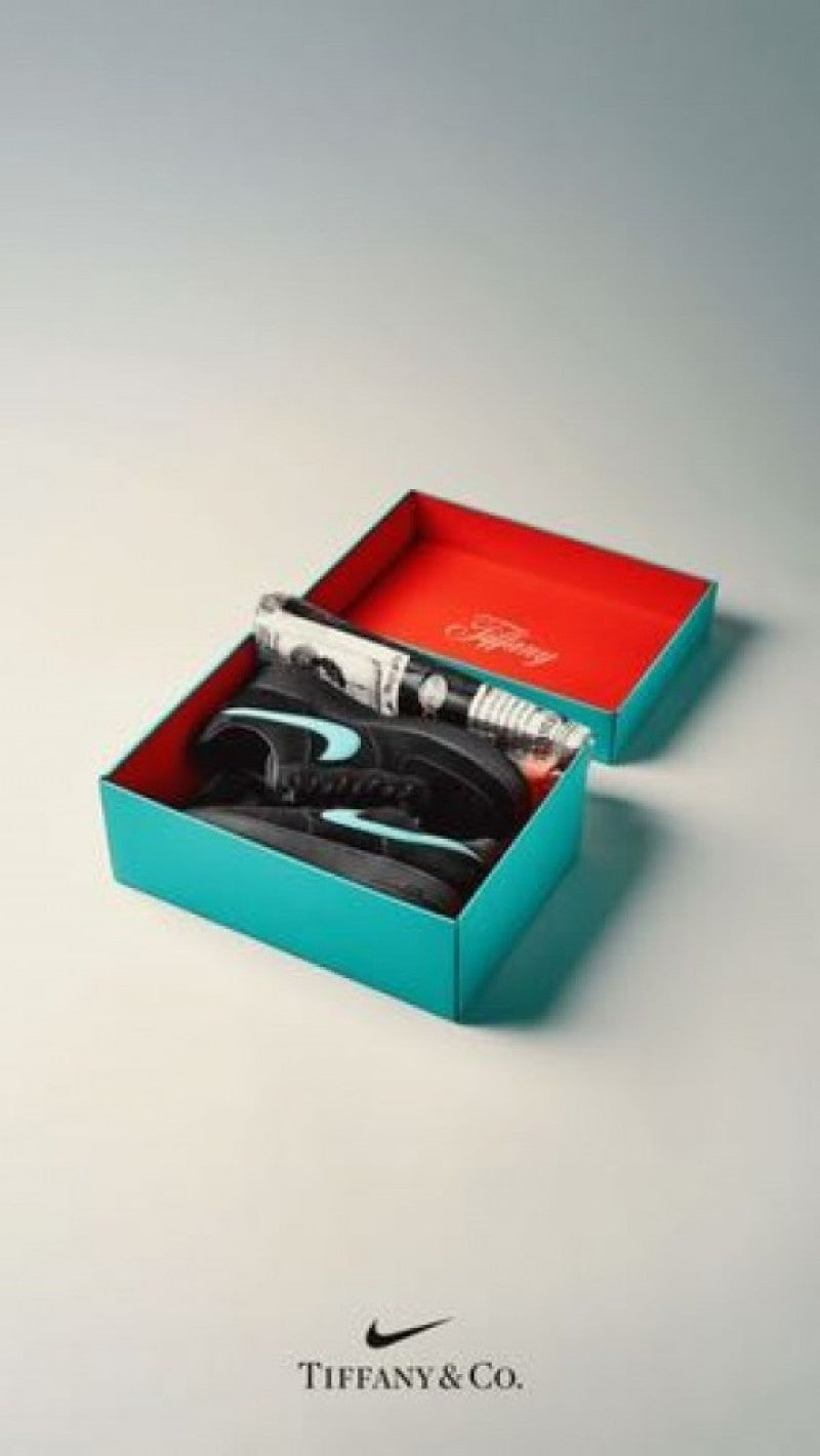 nik Airforce 1 x tiffany black semia ua with all accessories