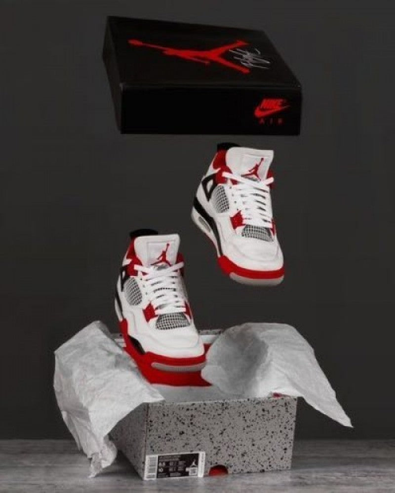 Jordan Retro 4 Fire Red semi ua