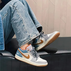 Nikee Air Jordan 1 Low Phantom REPAirED DENIM