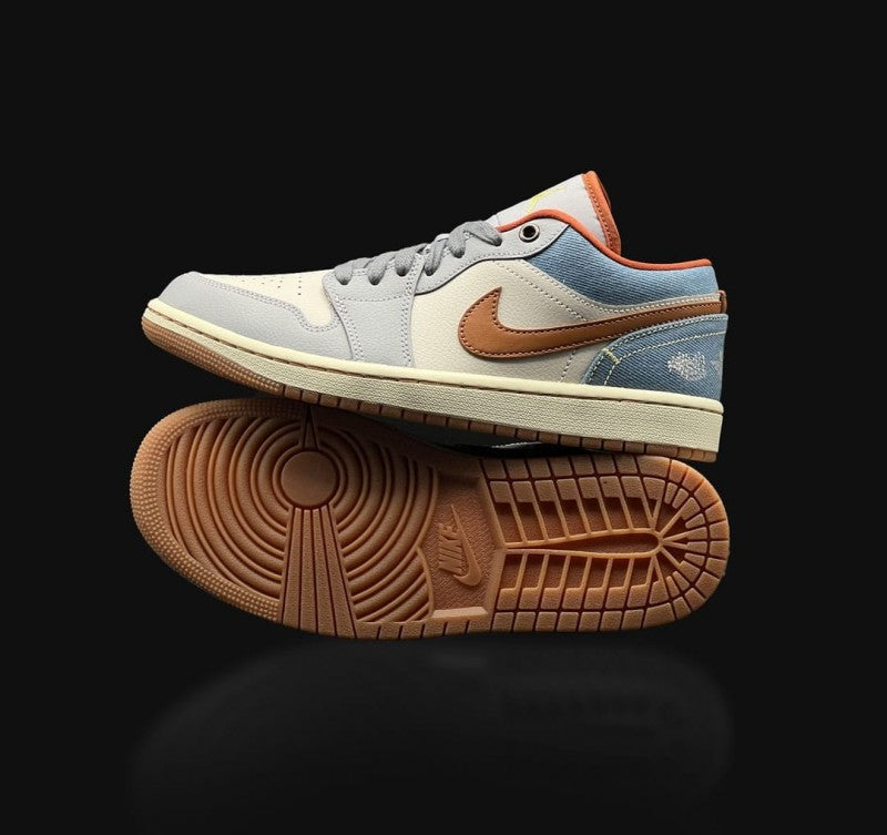 Nikee Air Jordan 1 Low Phantom REPAirED DENIM