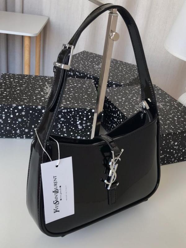 Ysl patent hobo bag glossy with og box 459