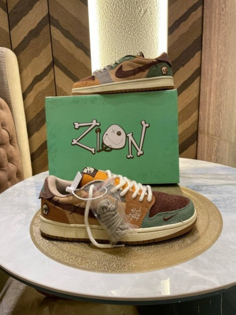 zion williamson x Air jordan 1 low voodoo