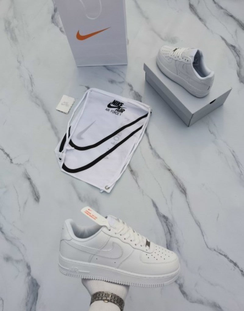 Nik ee Airforce 1 White Pure Leather For Men s UA Quality