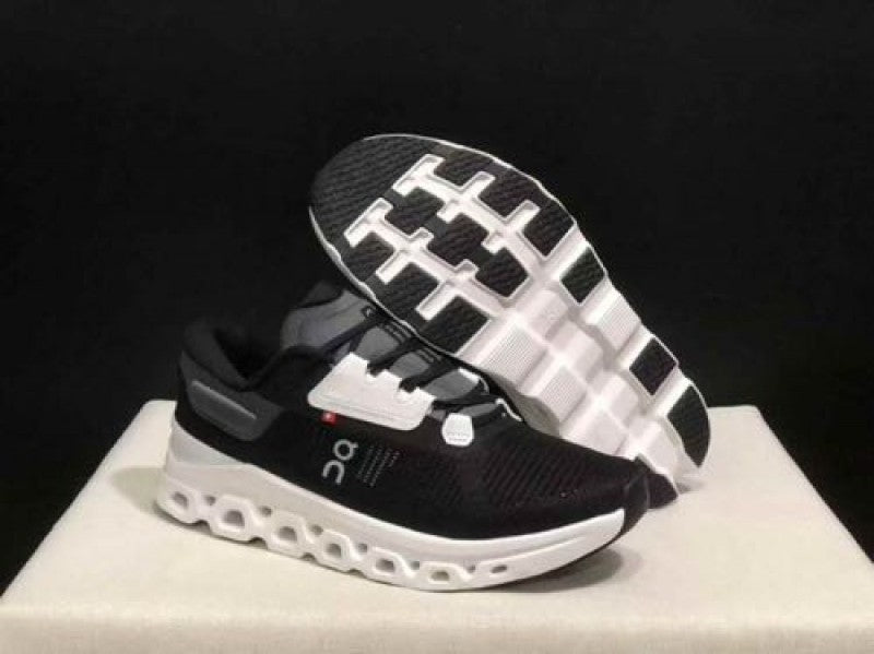 On Cloud Stratus V3 Black White Running Shoes