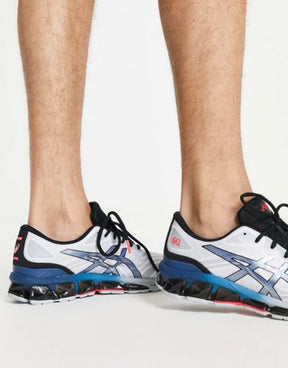Asics Gel Quantum 360 trainers in white and blue