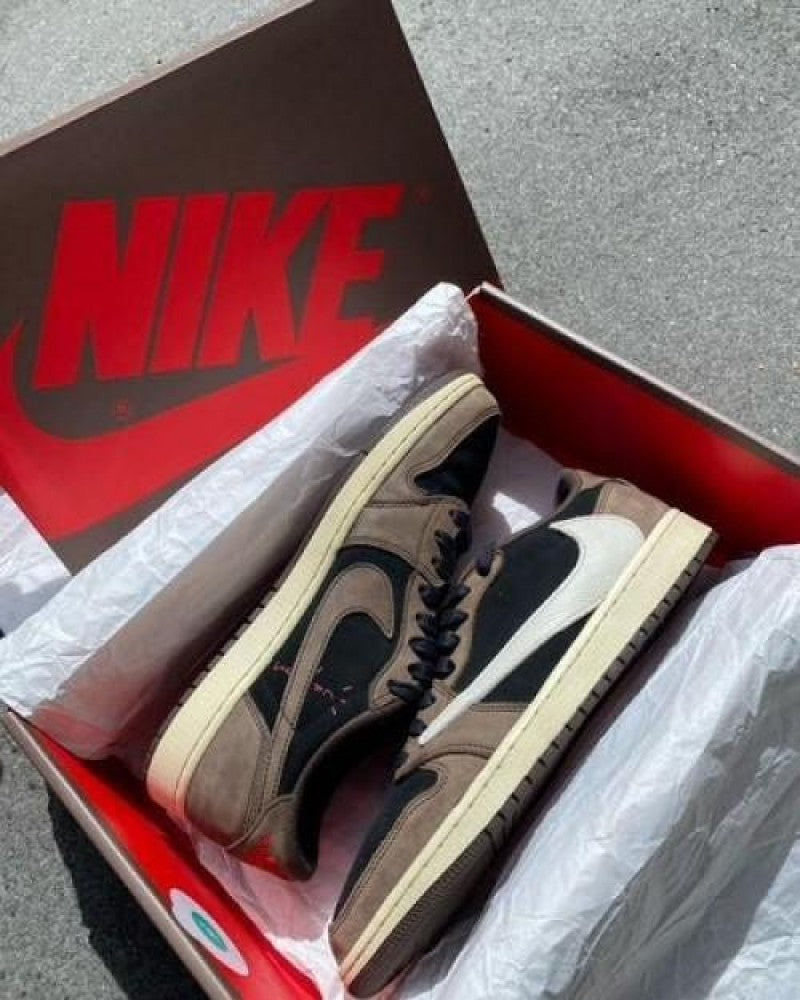 Air Jordan 1 Low X Travis Scott Dark Mocha Semi UA fix