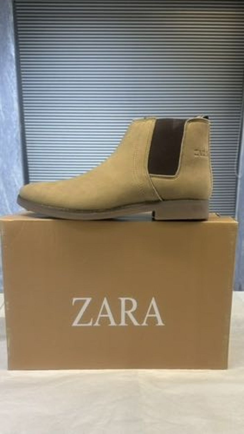 Zara chelsea leather