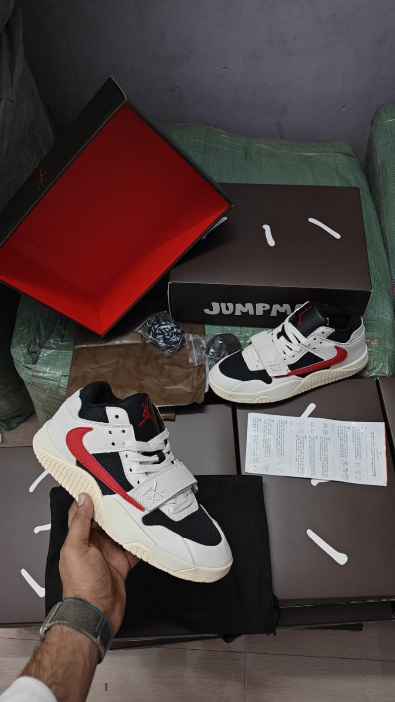 Nikee Travis Scott X Jumpman Jordan Cut the Check Semi UA Quality With Carry Bag