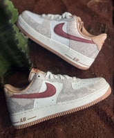 Nikee Airforce 1 Low Canyon Rust Snakeskin Pack