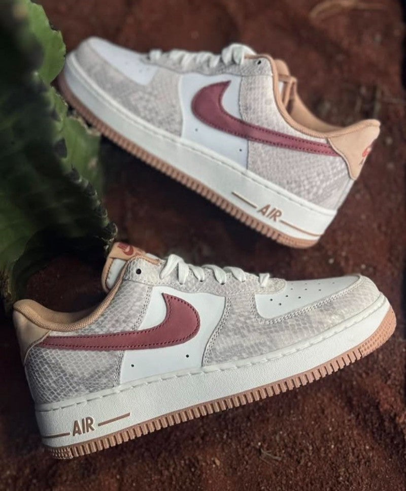 Nikee Airforce 1 Low Canyon Rust Snakeskin Pack