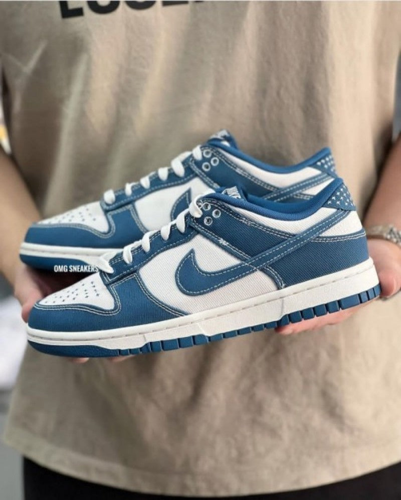 Nik ee Dunk Low Sashiko Industrial Blue 166