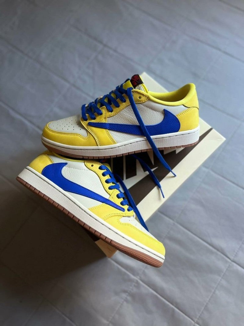 Air Jordan Retro 1 X Travis Scott Canary SEMI ua