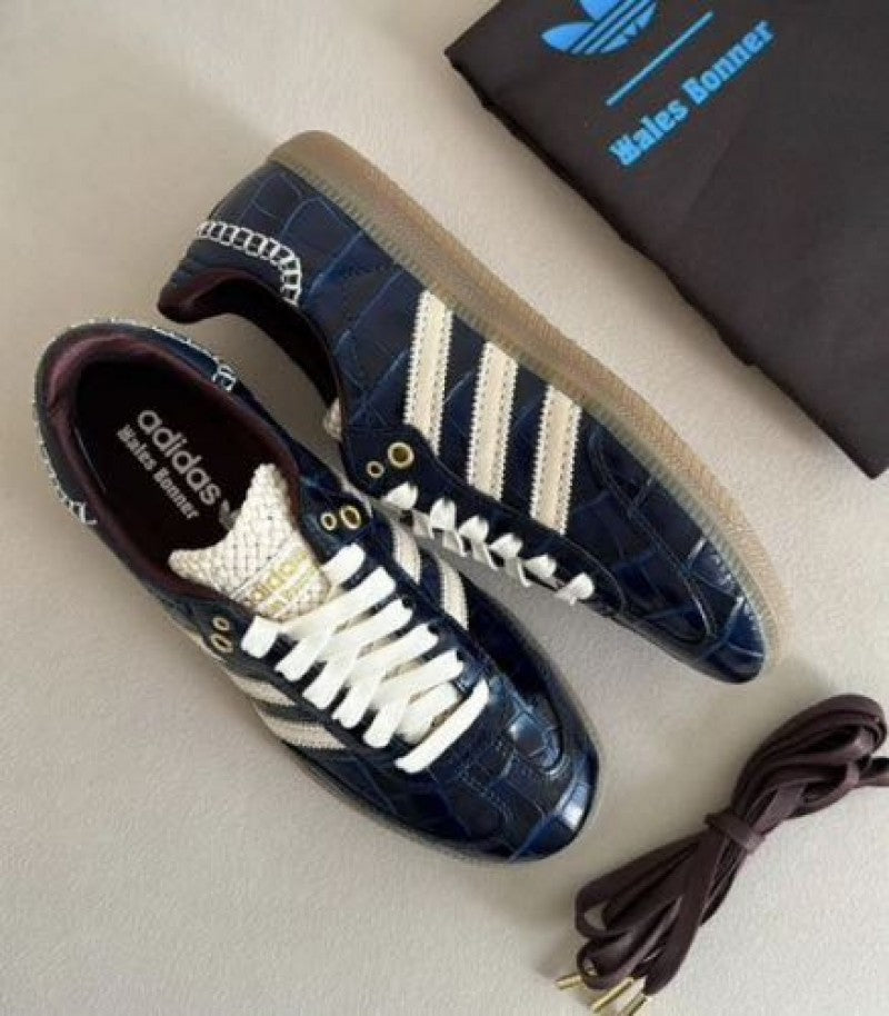 Addidass Samba x Wales bonner Navy Croc