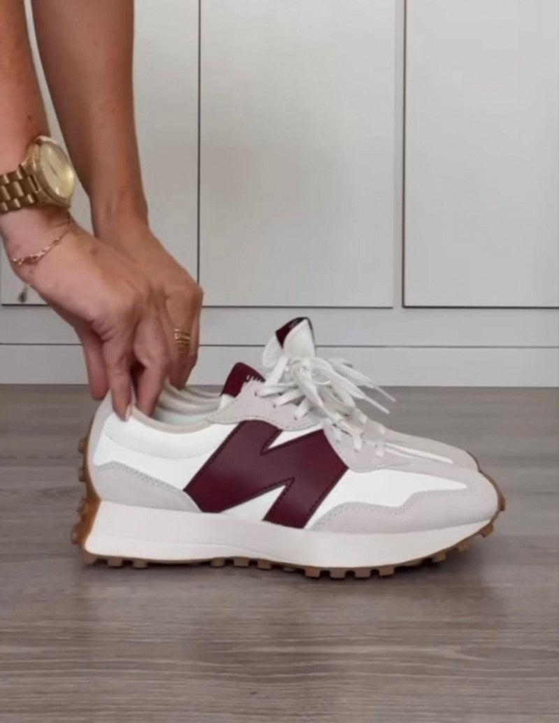 Neww balance 327 burgundy