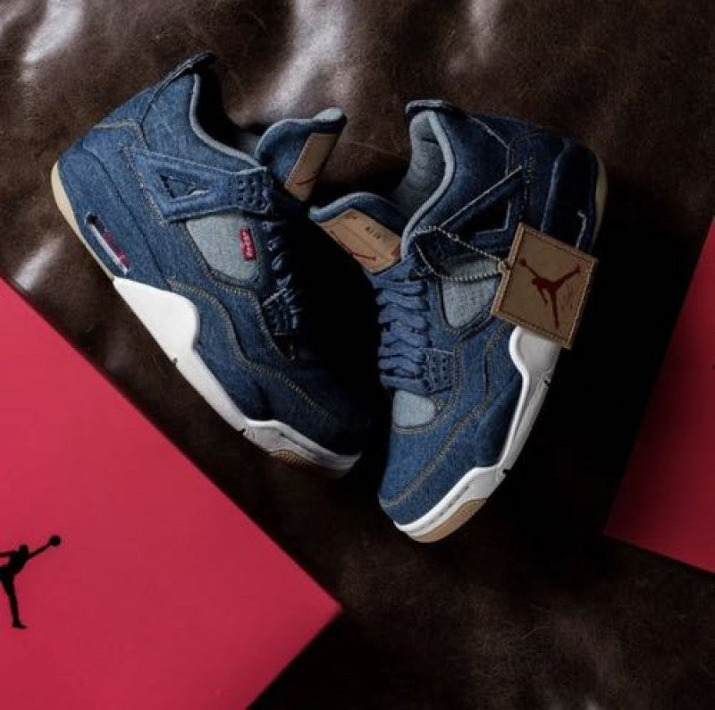 LEVIS X NIK EE Air JORDAN 4 DENIM SEMI UA