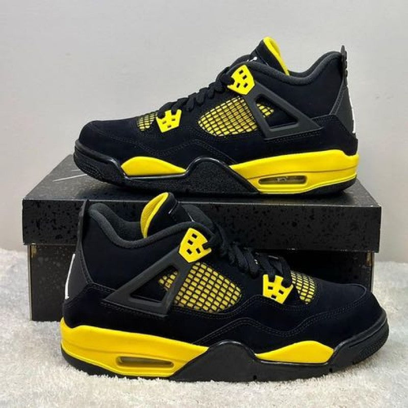 NIKEE Air JORDAN 4 YELLOW THUNDER SEMI UA