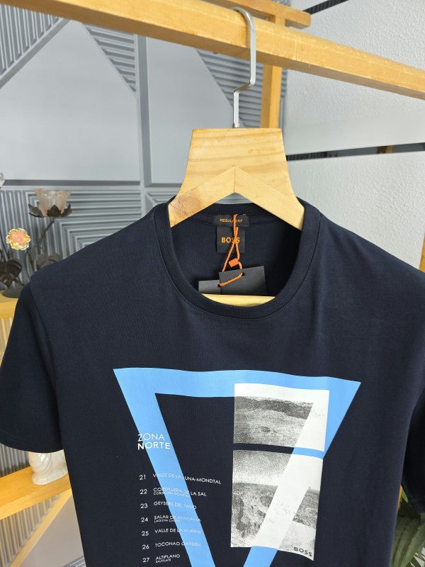 Bos T Shirts Navy K55-N