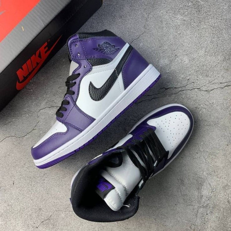 Nikee Air Jordan Retro 1 "Court Purple" #669