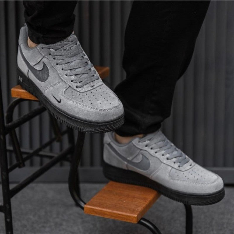 Nikee AirForce 1 Low "Reflective Swoosh Cool Grey" #674