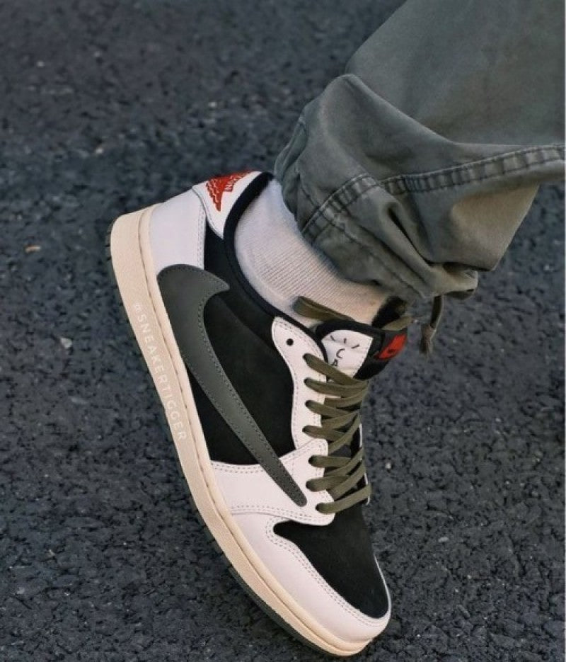 Air jordan retro 1 low travis scott olive semi ua