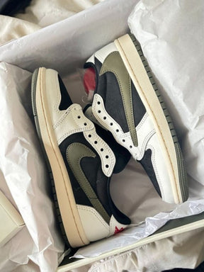 Air jordan retro 1 low travis scott olive semi ua