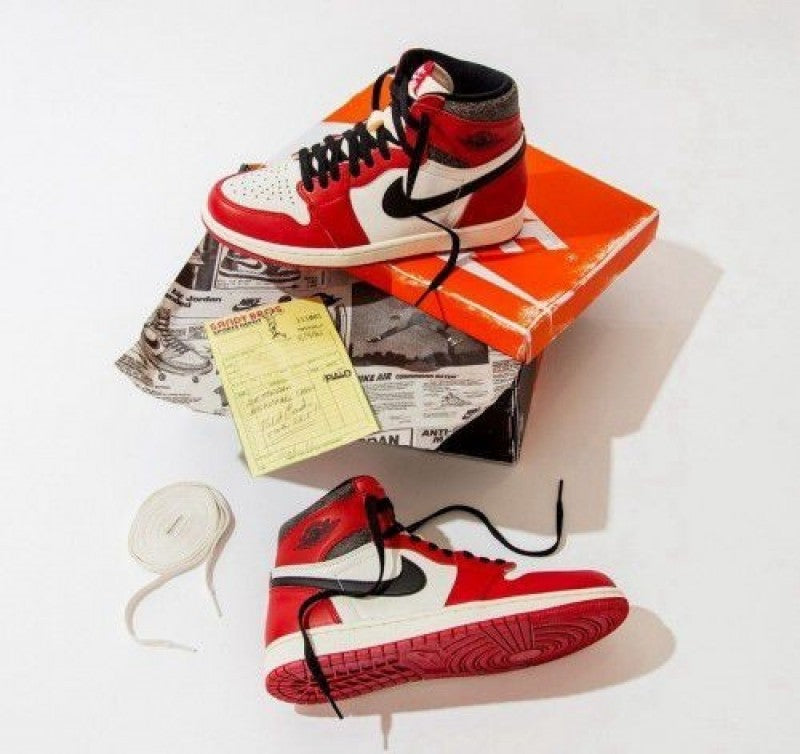 Air jordan retro 1 high lost and found with og powder sole
