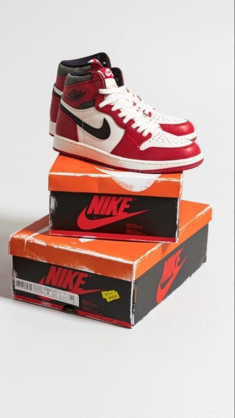 Air jordan retro 1 high lost and found with og powder sole