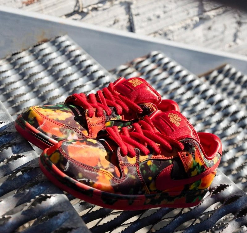 Nikee SB Dunk Low X The Wizard Of OZ Poppy Filed 693