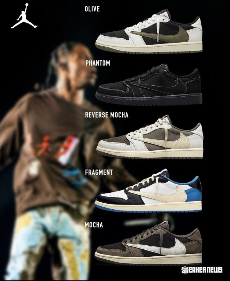 Air Jordan travis Scott Fragment Low semi UA Quality