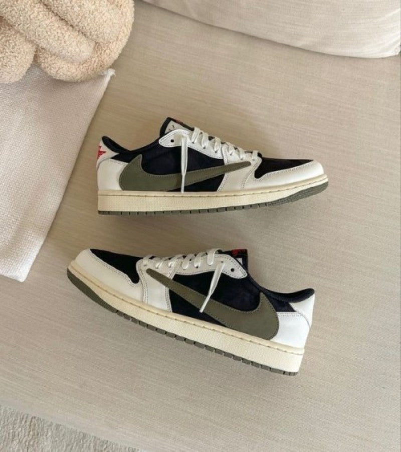 Nikee Air Jordan Retro 1 "Low Olive" (Semi UA) #306