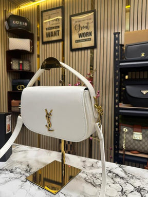 Ysl Yves Saint Laurent Lou Camera Bag With Box Dust Bag (White)