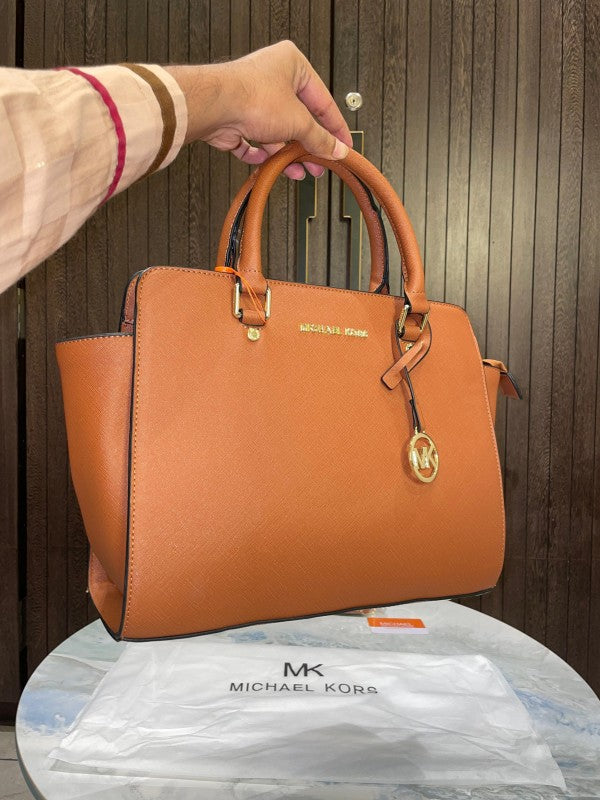 Michael  Kors  Ellis  Selma  Medium  Satchel  Brown  With  Dust  Bag  6038  Brown