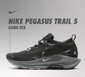 Nikee Pegasus Trail 5 Black Wolf Grey