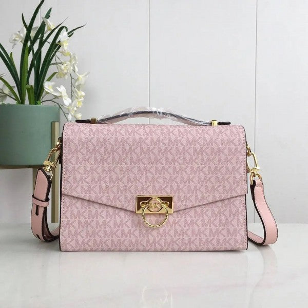 Michael  Kors  Hendrix  Logo  Cross Body  Bag  With  &  Dust  Bag  (3810  Pink)