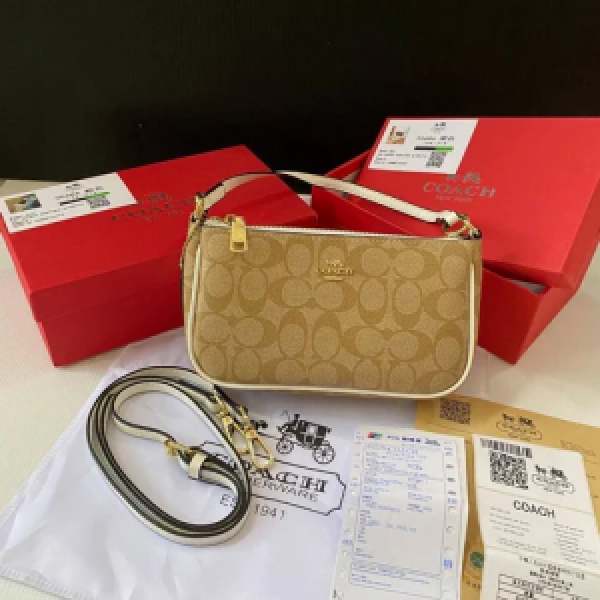 Coach  Nolita  White  With  OG  Dust  Bag  2  Belts  (White  30686)