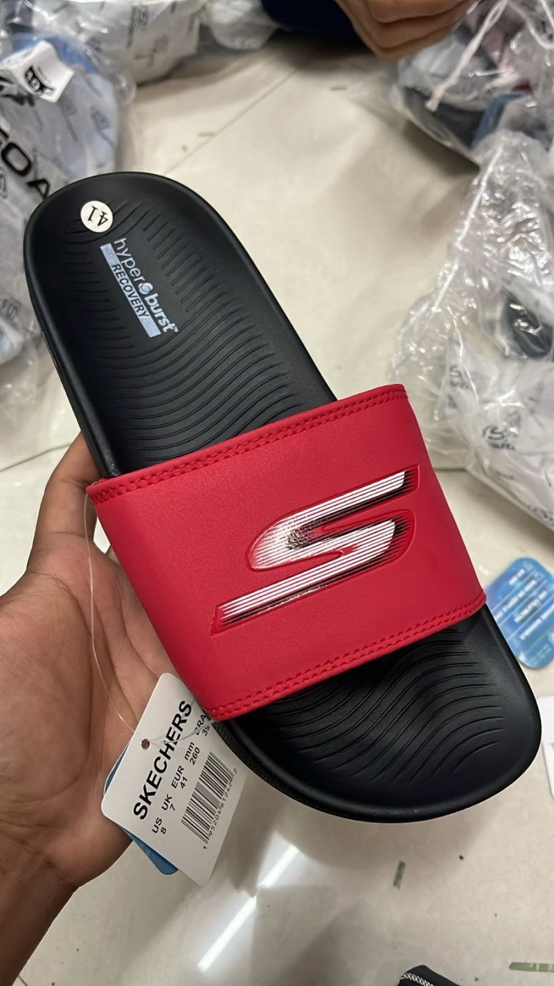 SKECHER S HYPER BURST SLIDE RED