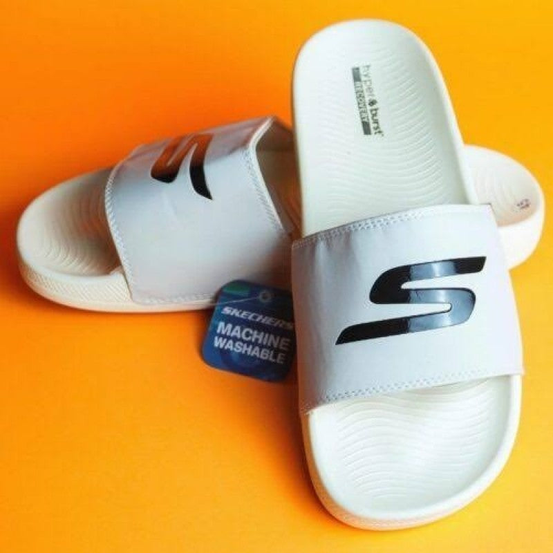 SKECHER HYPER BURST SLIDE BEIGE