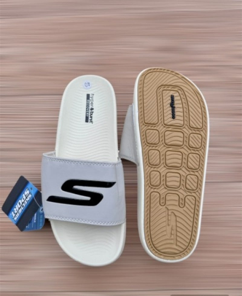 SKECHER HYPER BURST SLIDE BEIGE