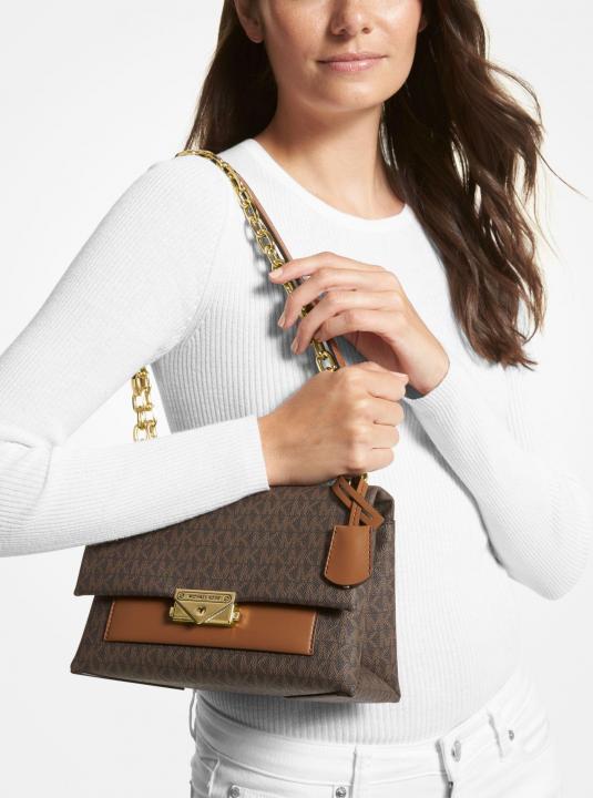 Michael  Kors  Cece  Medium  Logo  Shoulder  Dust  Bag  100829  Coffee  Brown